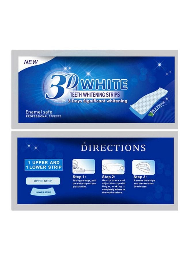 14-Piece 3D White Teeth Whitening Strips Clear - Image 4