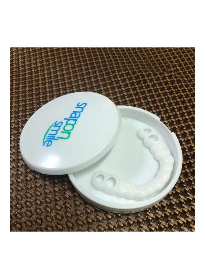 Generic - Silicone Simulation Upper Teeth Dentures Braces White - Image 1