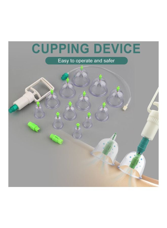 12-Piece Massage Vacuum Cupping Set Clear - Image 2