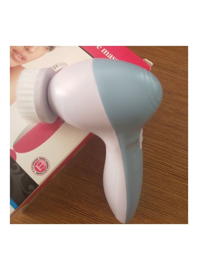 Electric Cleansing Massage Brush Blue/White - Image 2