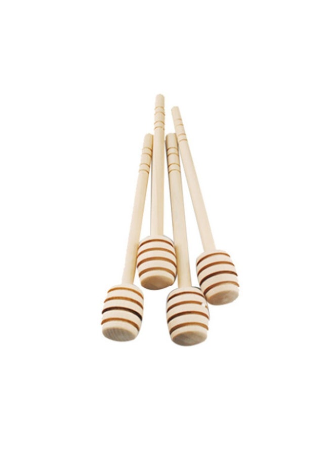 24-Piece Mini Wooden Honey Dipper Stick Beige 3inch  - Image 3
