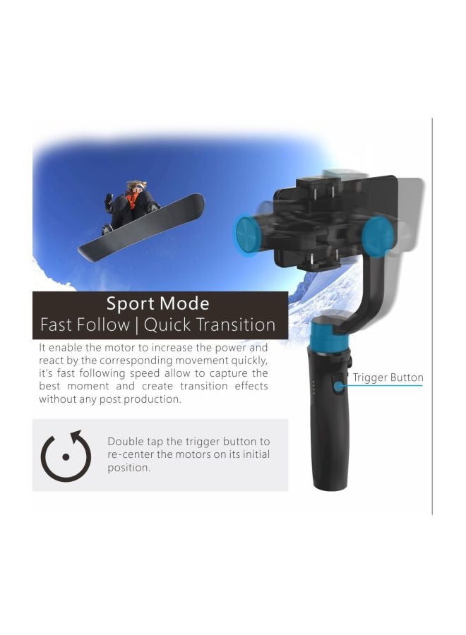 hohem - iSteady Mobile Plus 3-Axis Handheld Gimbal Stabilizer Black - Image 1
