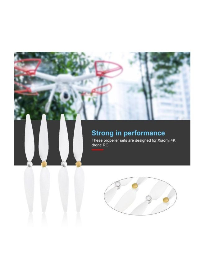 Generic - 4-Piece CW CCW Propeller Set For RC Xiaomi 4K Drone White - Image 1