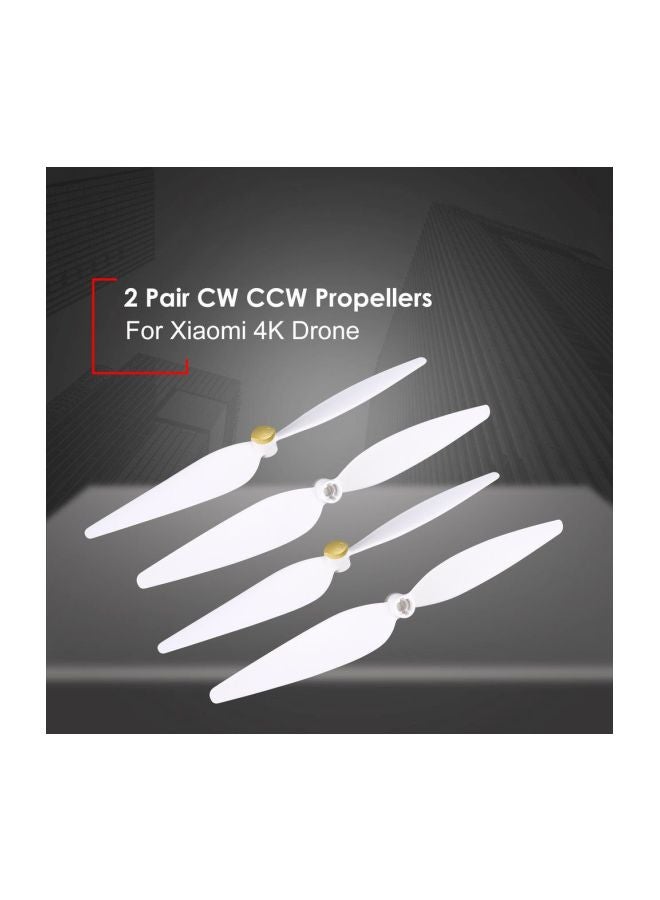 Generic - 4-Piece CW CCW Propeller Set For RC Xiaomi 4K Drone White - Image 1