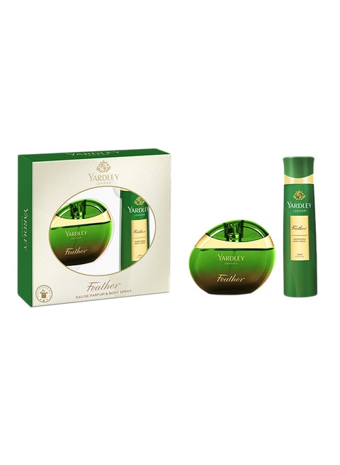 Feather Eau De Perfum With Body Spray Green 100+150ml