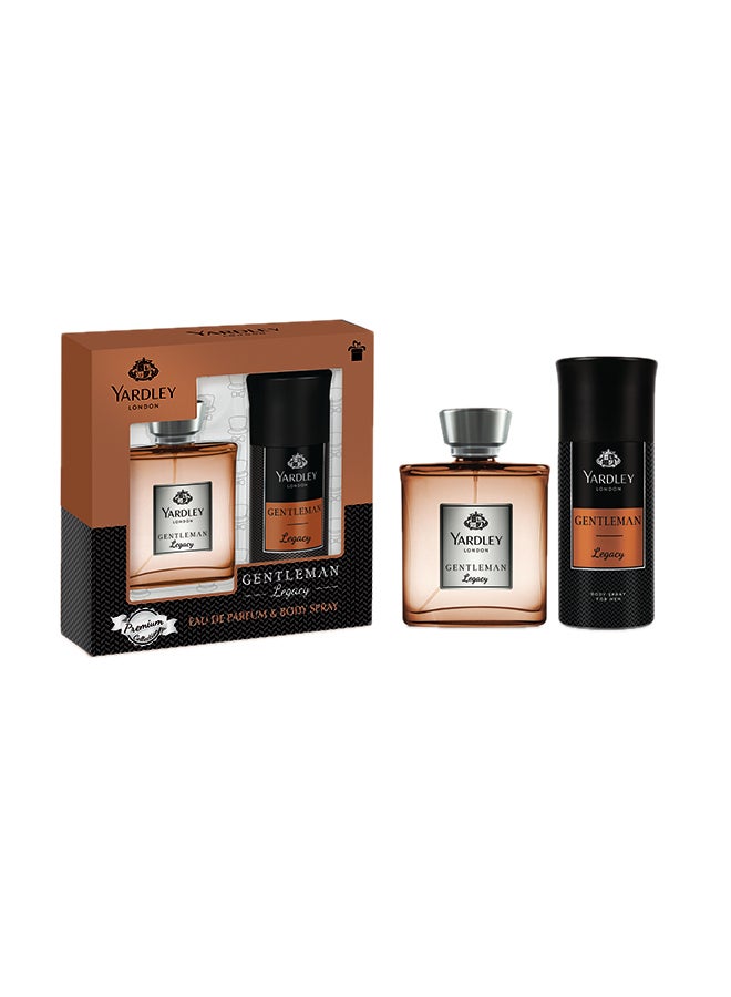 Yardley 2-Piece Legacy Gentleman Perfume and Body Spray 250ml  - Image 1