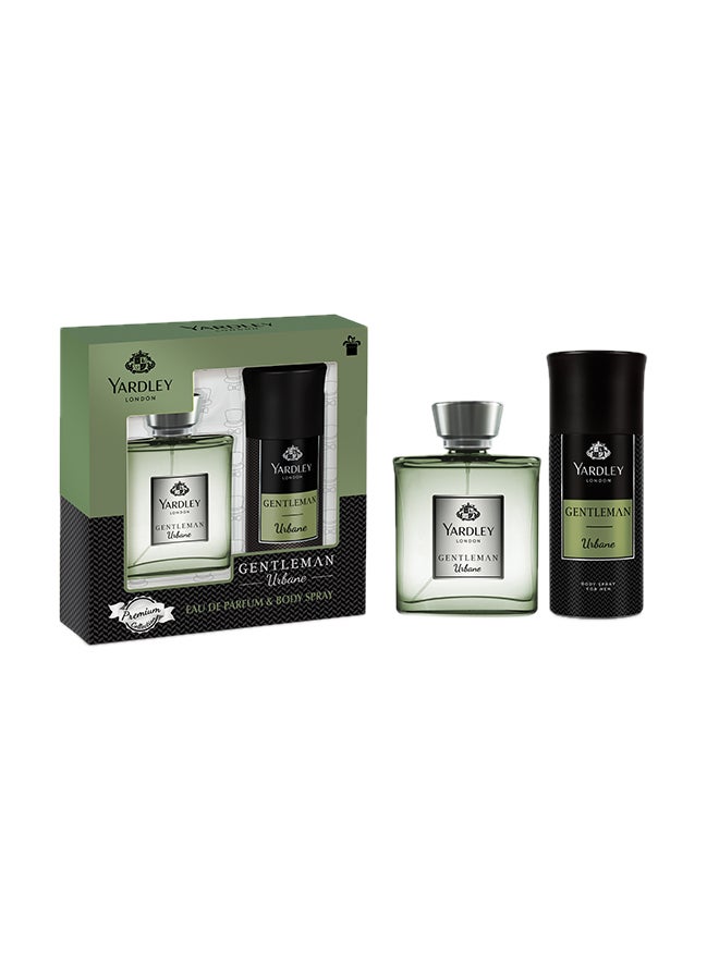 Yardley - Urbane EAU DE Perfume And Body Spray Set 100ml +150ml Pack of 2 - Image 1