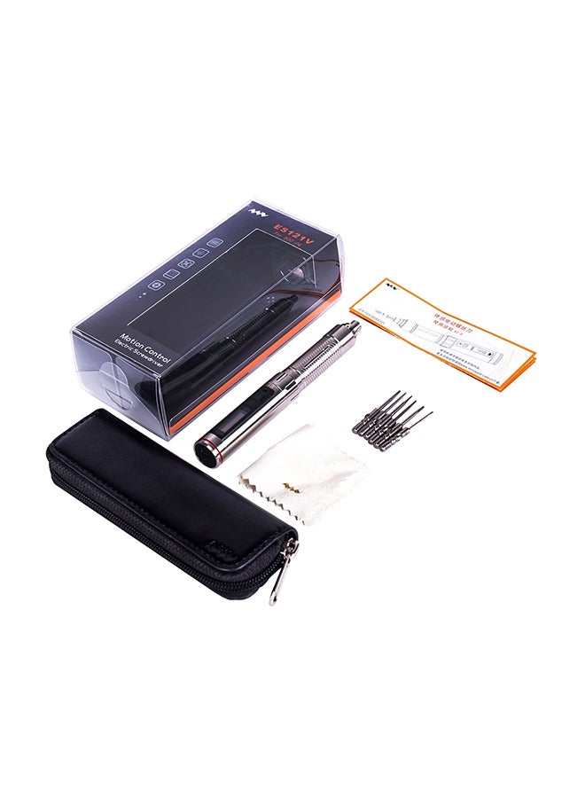 Precision Mini Cordless Electric Screwdriver Mobile Phone Camera Repair Tool Black 15cm - Image 1