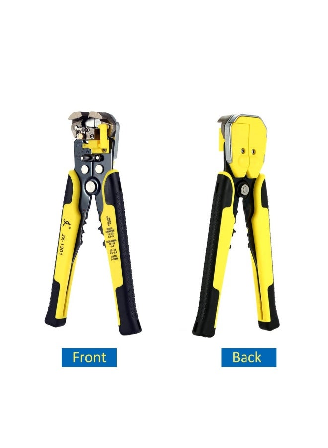 Multifunctional Professional Cutting Pliers and Stripping Pliers Kit Yellow/Black 23.5cm