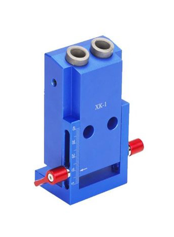 Generic Pocket Aluminium Alloy Oblique Hole Jig Kit Blue/Gold 25.6cm  - Image 3