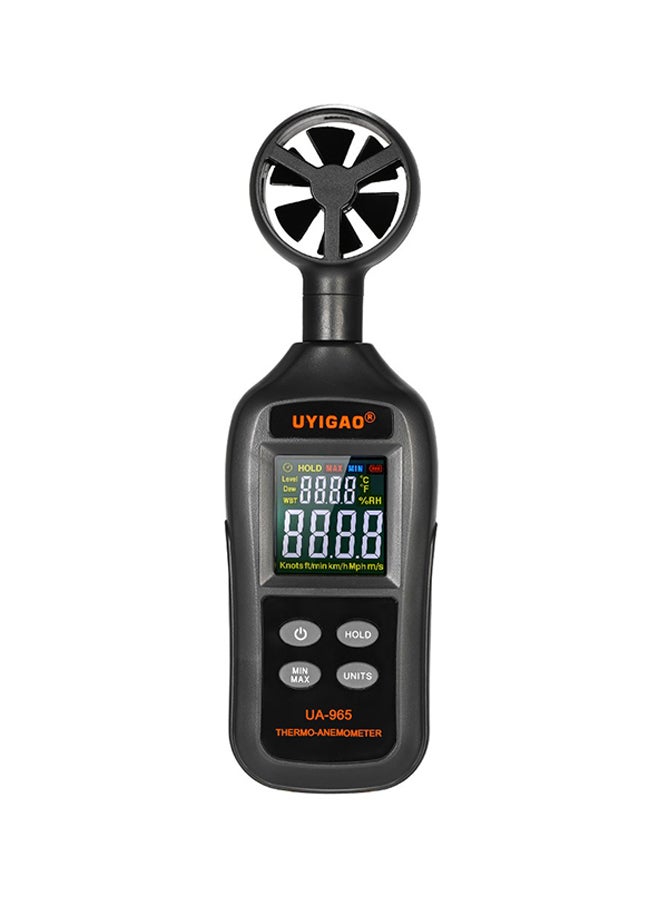 Generic Digital Handheld Pocket Wind Speed Tester Black 27centimeter  - Image 1
