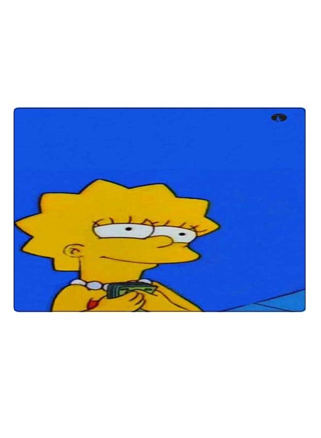 BP Printed Anti-Slip Gaming Mouse Pad Blue/Yellow - Image 1