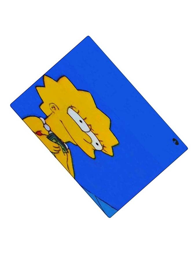 BP Printed Anti-Slip Gaming Mouse Pad Blue/Yellow - Image 2