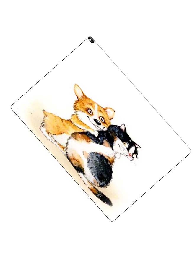 BP Printed Anti-Slip Gaming Mouse Pad White/Brown/Black - Image 2