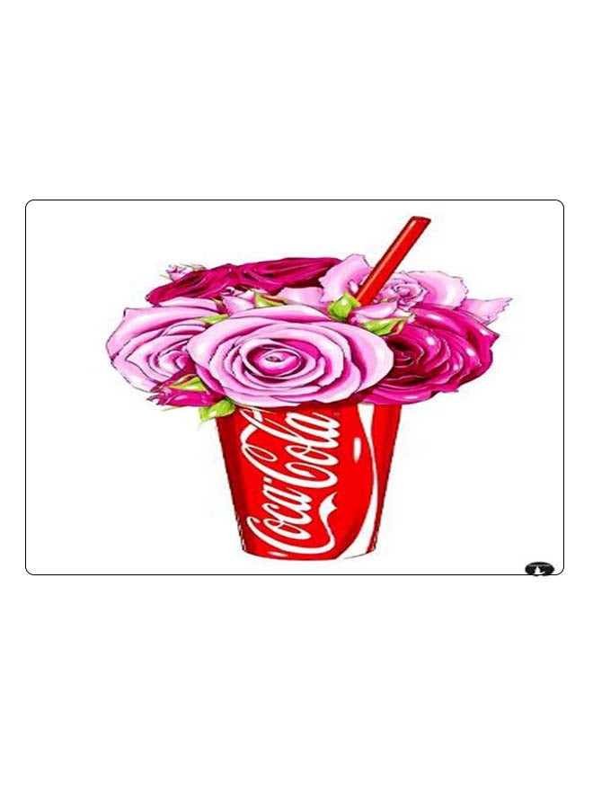 BP Printed Anti-Slip Gaming Mouse Pad White/Pink/Red - Image 1