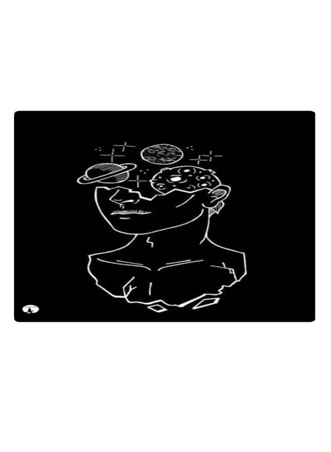 BP Printed Anti-Slip Gaming Mouse Pad Black/White  - Image 1