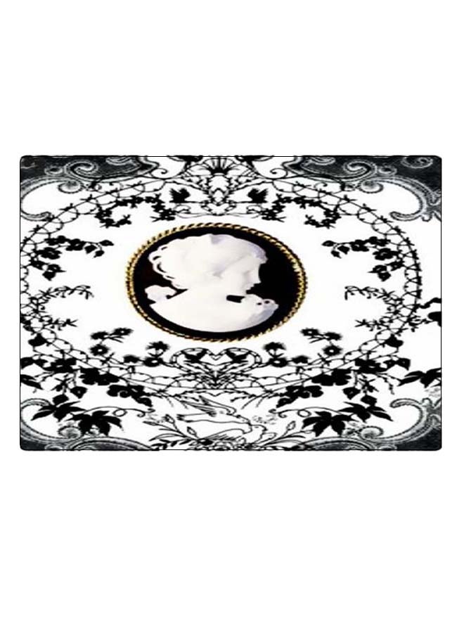 بي بي لوحة ماوس ألعاب بتصميم مضادة للانزلاق وبنمط مطبوع أسود/ أبيض/ رمادي - Image 1