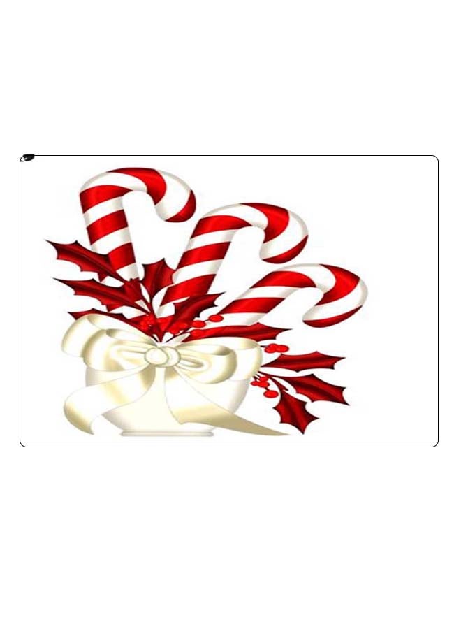 BP Printed Anti-Slip Gaming Mouse Pad White/Red/Beige - Image 1