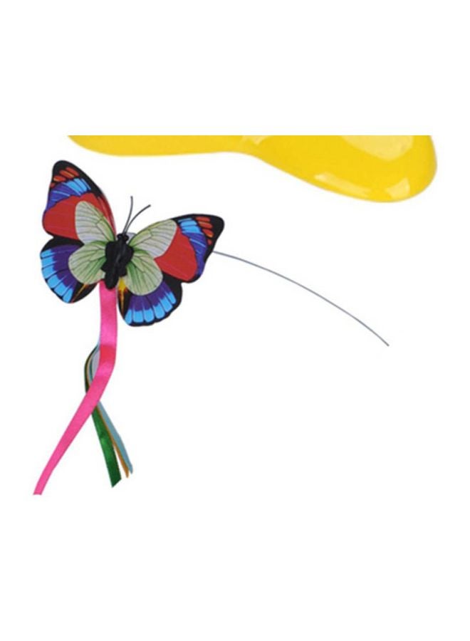 Electric Rotating Butterfly Cat Toy Multicolour 1.2x1.2x0.6inch