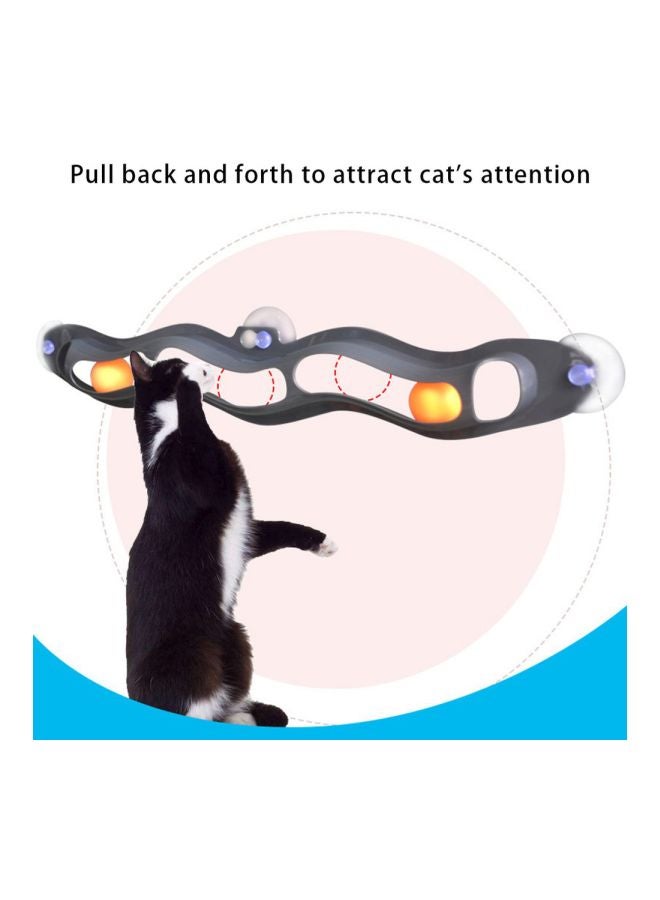 Plastic Track Toy Ball Black/Orange - Image 2