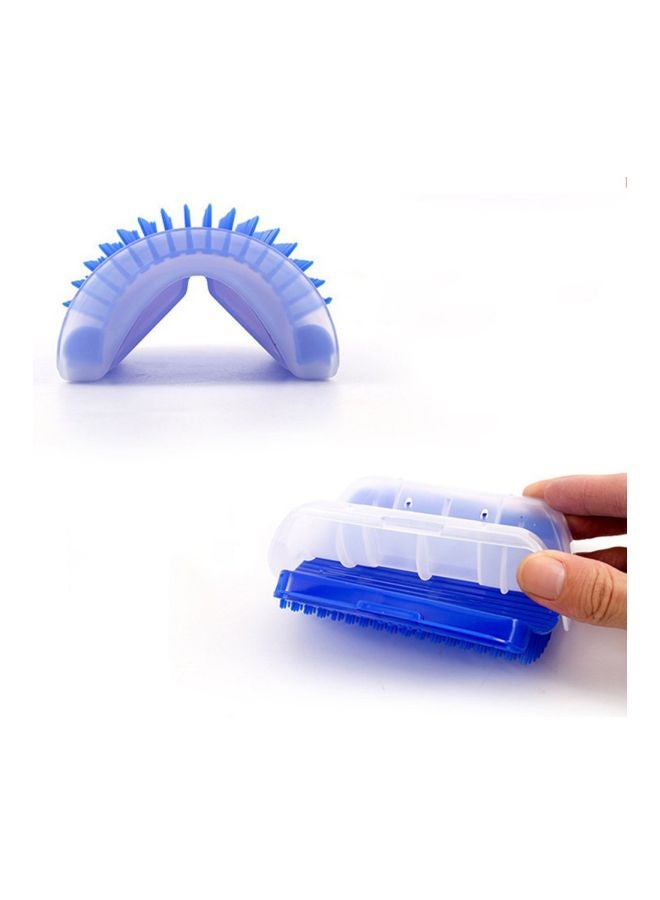 مشط تدليك وإزالة الشعر 2 في 1 أزرق - Image 4