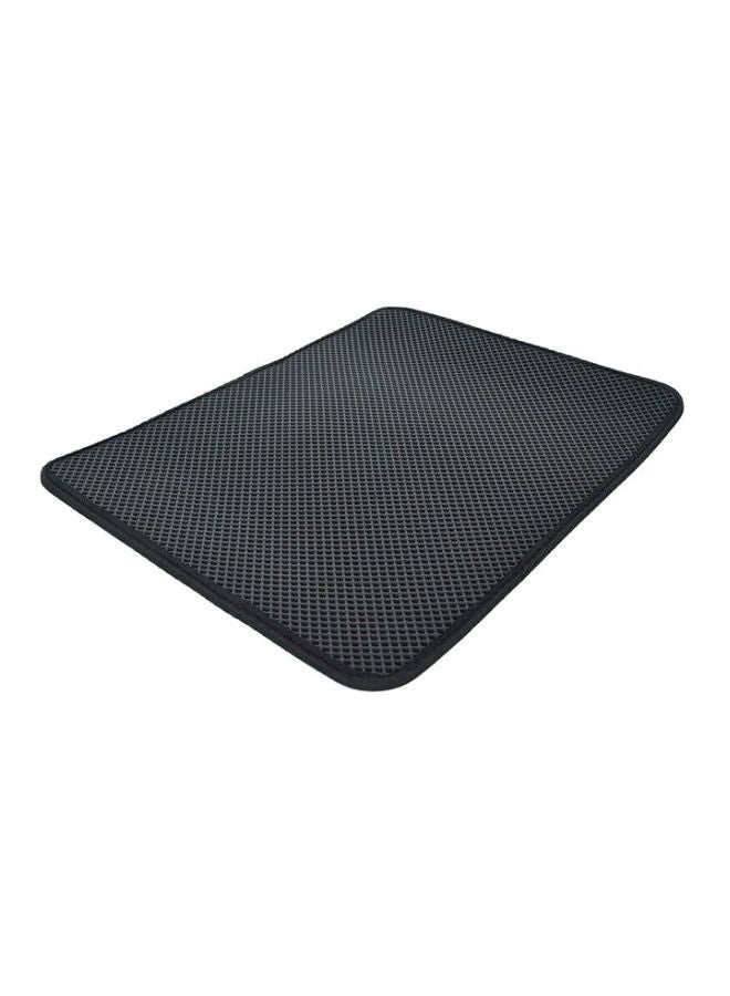 Non-Slip Double-Layer Mat Black 40x50cm - Image 1