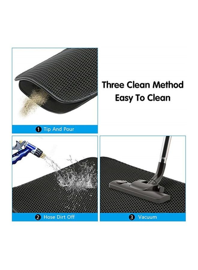 Non-Slip Double-Layer Mat Black 40x50cm - Image 4