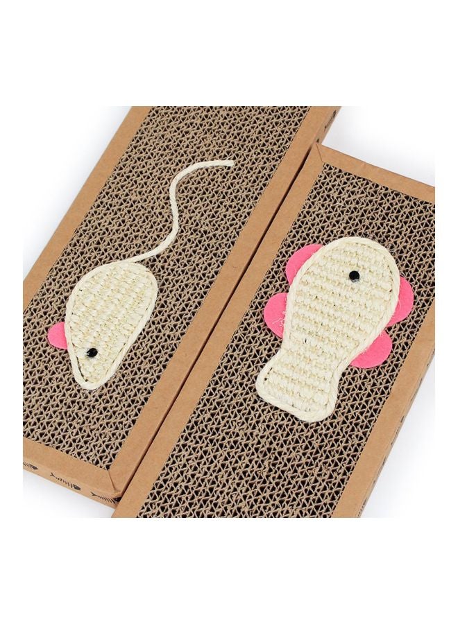 Cat Scratch Board Beige 37x12x2cm - Image 3