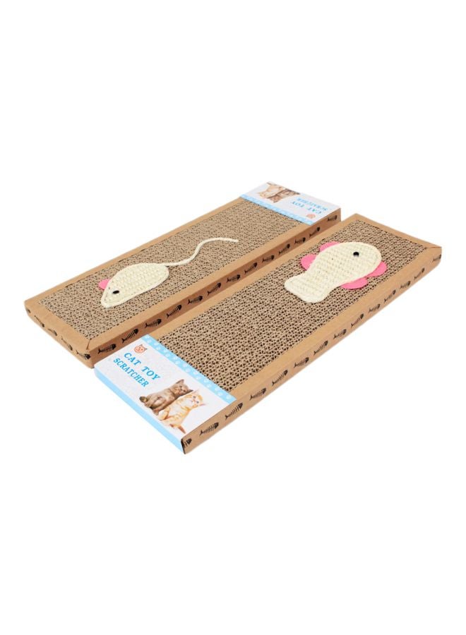 Cat Scratch Board Beige 37x12x2cm - Image 1