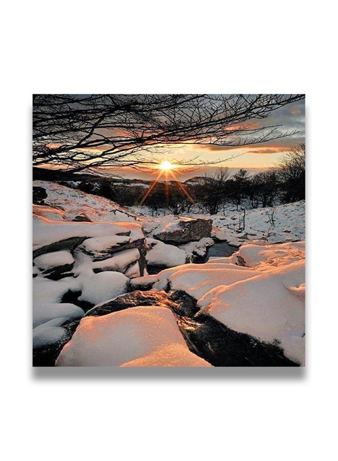 Decorative MDF Wall Art Painting Multicolour 30 x 30cm