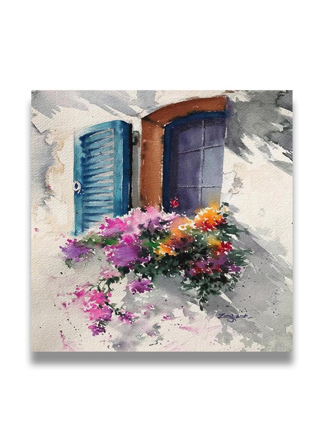 لوحة فنية من مادة MDF للزينة متعدد الألوان 30 x 30سم