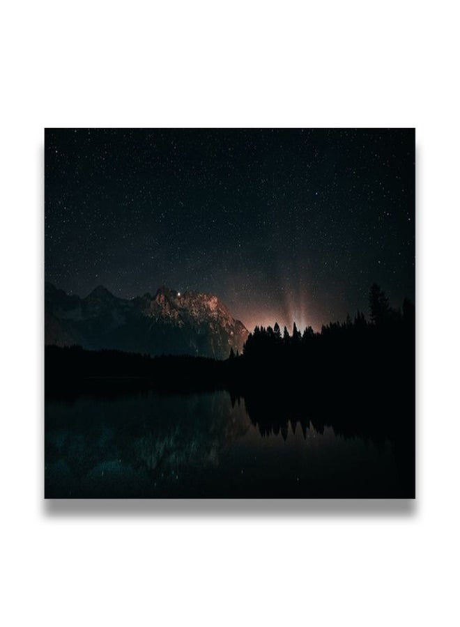 nature Wooden wall art MDF 30x30 centimeter multicolour 30x30cm