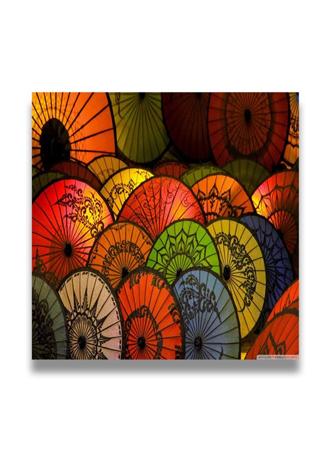 Decorative MDF Wall Art Painting Multicolour 30 x 30cm