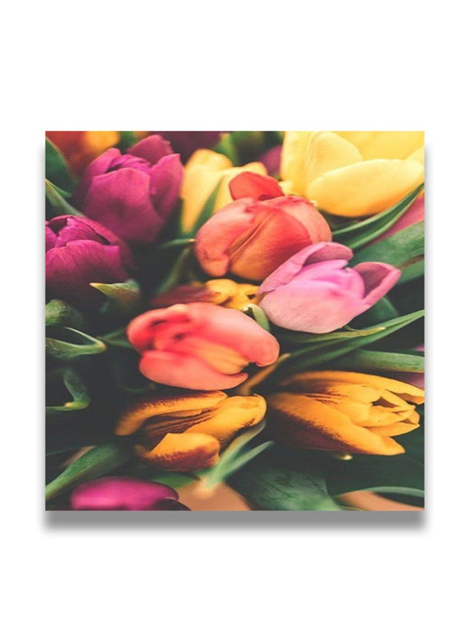 Decorative MDF Wall Art Painting Multicolour 30 x 30cm