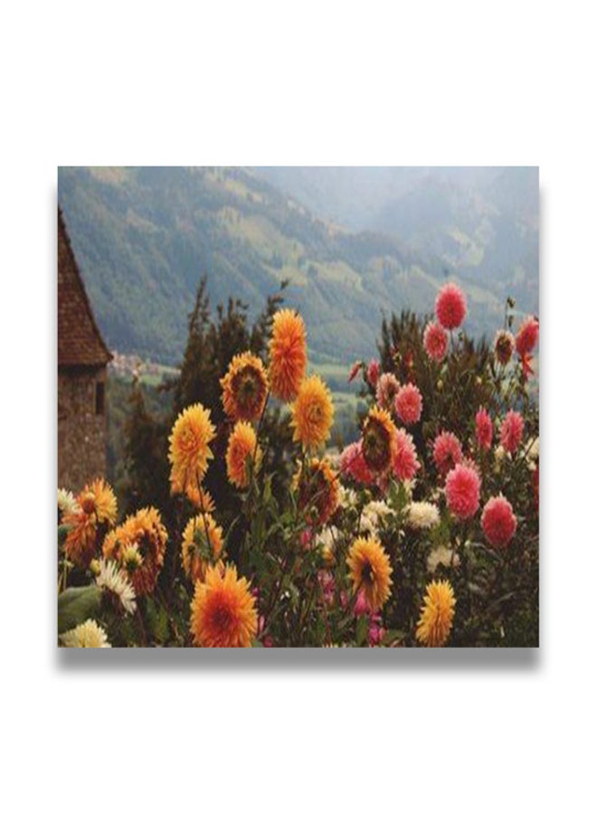 Decorative MDF Wall Art Painting Multicolour 30 x 30cm