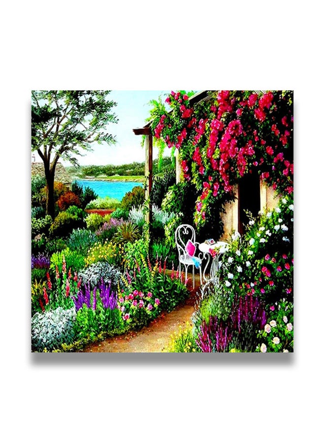 Decorative MDF Wall Art Painting Multicolour 30 x 30cm