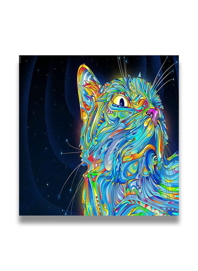 Decorative MDF Wall Art Painting Multicolour 30 x 30cm