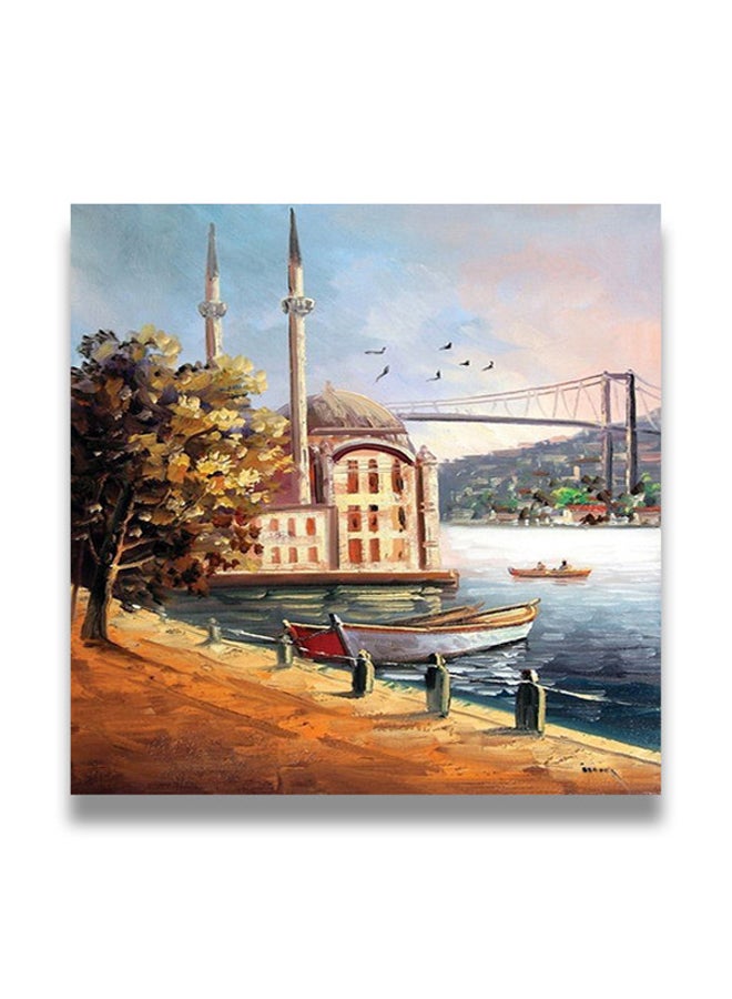 Decorative MDF Wall Art Painting Multicolour 30 x 30cm