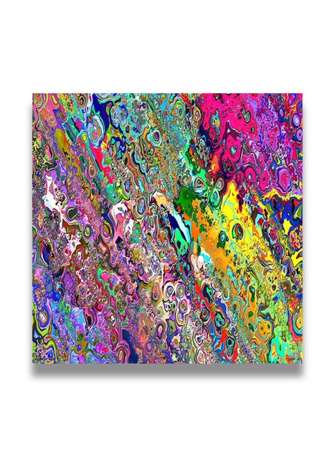 Decorative MDF Wall Art Painting Multicolour 30 x 30cm