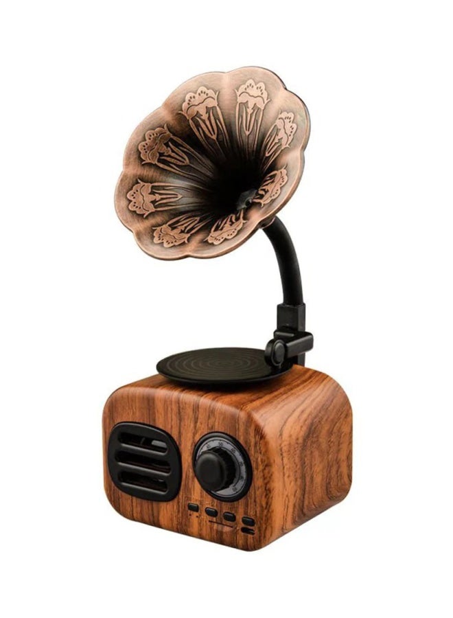 Retro Design Bluetooth Speaker Brown/Black - Image 1