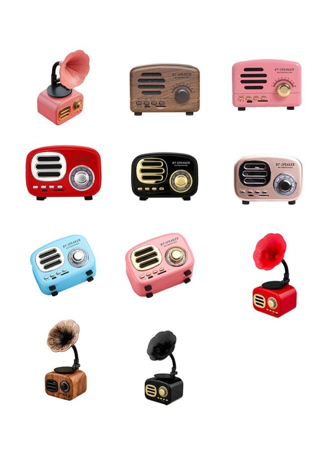 Retro Design Bluetooth Speaker Brown/Black - Image 5