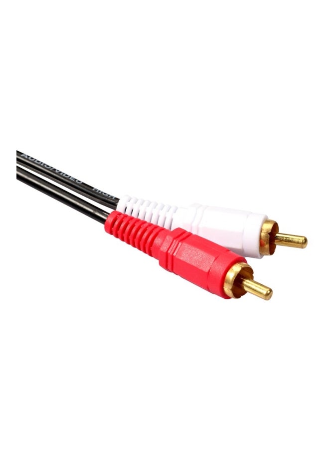 RCA Male To 2 XLR 3 Pin Male Amplifier Mixer Dual Cable Black/White/Red  - Image 5