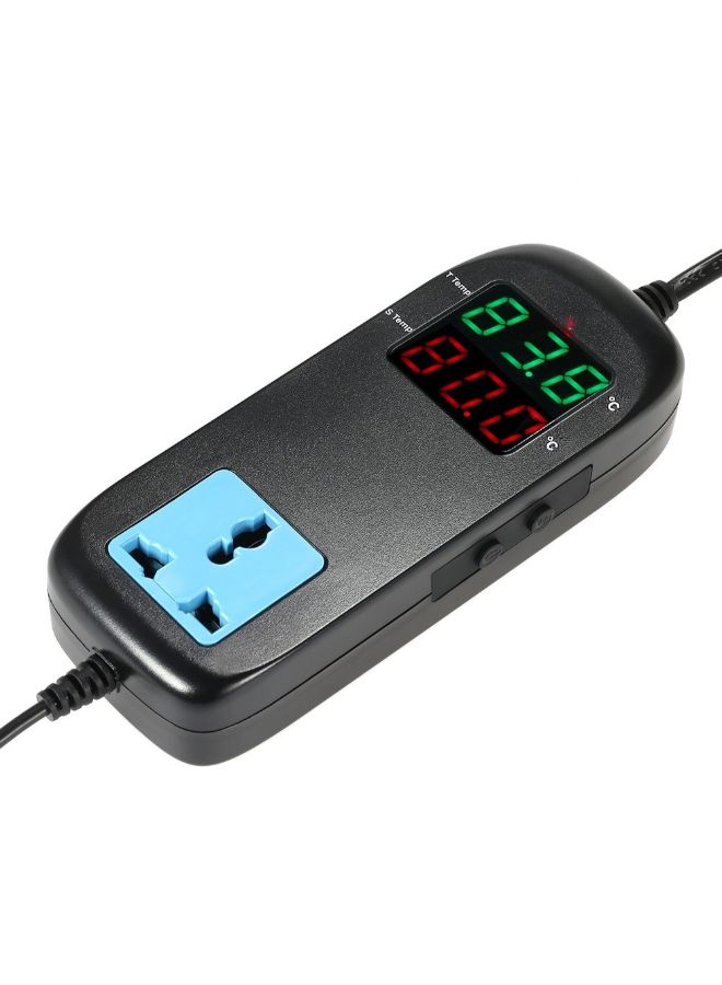 LED Digital Display Thermostat Controller Black 15.5 x 6cm  - Image 3