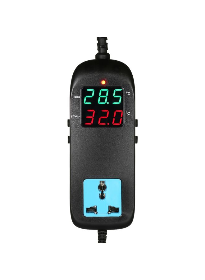 LED Digital Display Thermostat Controller Black 15.5 x 6cm  - Image 4