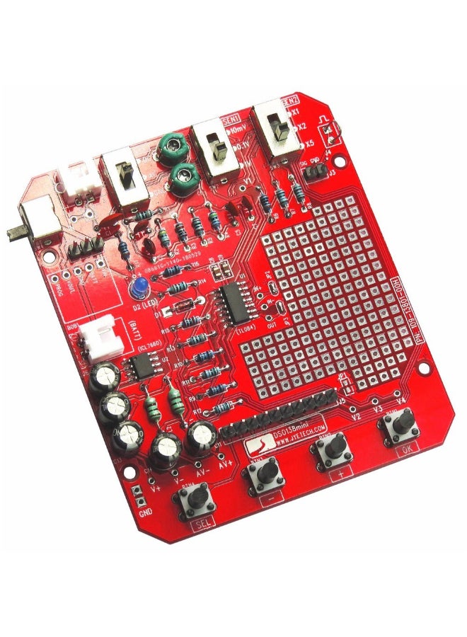 مجموعة أجزاء SMD صغيرة ومطردة مسبقا مع راسم ذبذبات أحمر/أبيض - Image 2