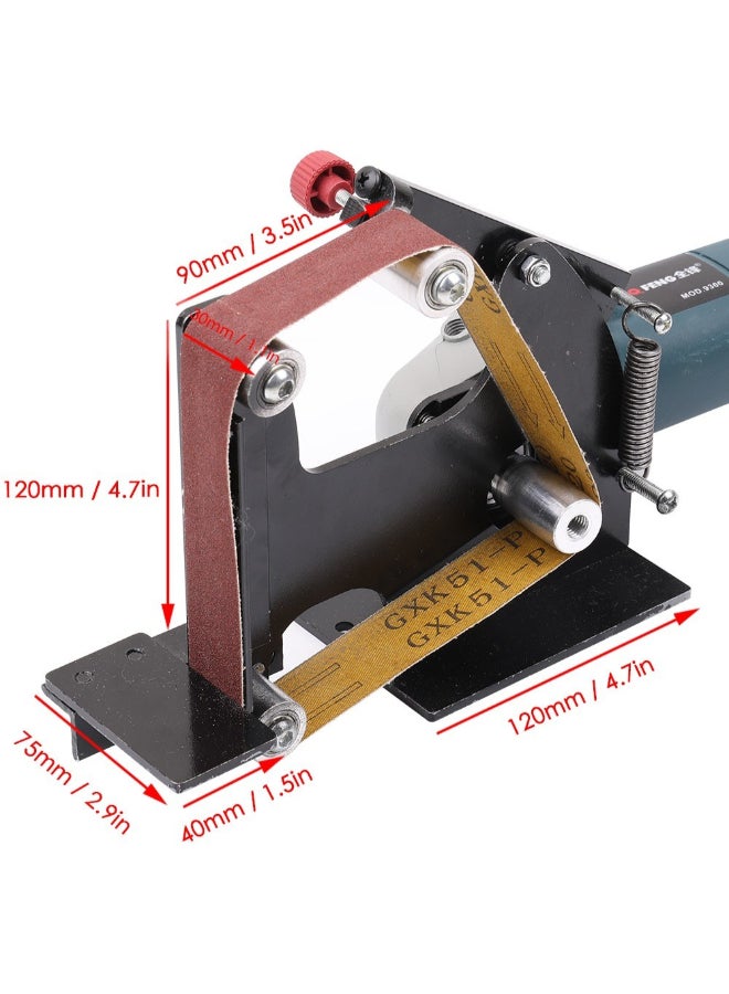 Multifunctional Angle Grinder Belt Sander Black/Brown 160 x 75 x 120mm  - Image 2