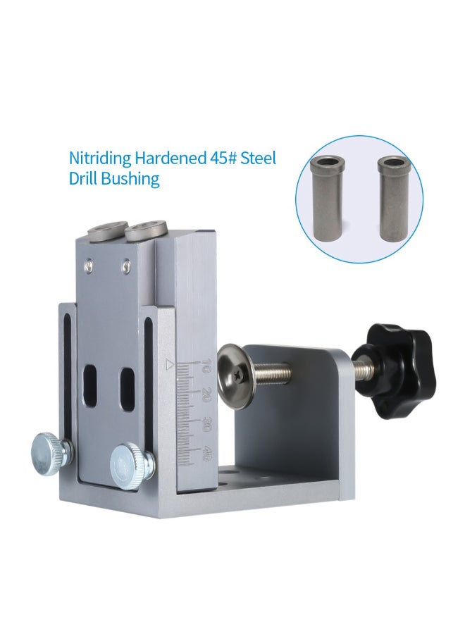 Generic Pocket Hole Drilling Guide Kit Grey 103 x 89 x 64mm  - Image 2