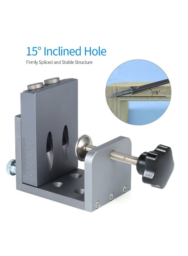 Generic Pocket Hole Drilling Guide Kit Grey 103 x 89 x 64mm  - Image 3