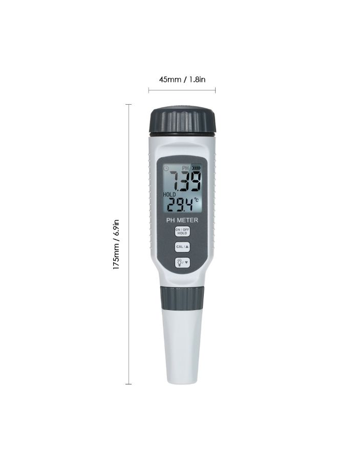 SMART SENSOR Professional pH Water Quality Tester White/Grey 175 x 45mm  - Image 4