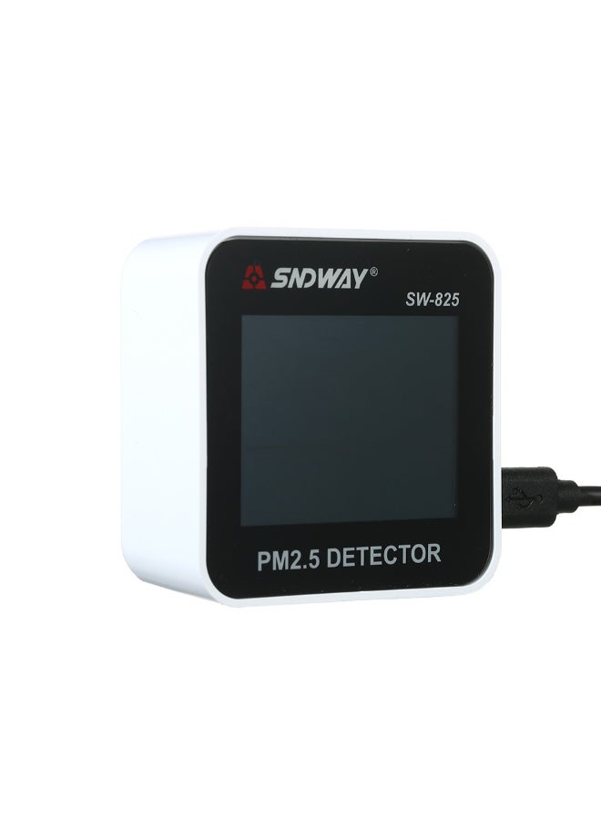 SNDWAY - SW-825 Digital Display Air Quality Analyzer White/Black - Image 1